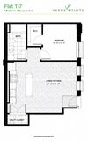 Flat 117 Floorplan Flat 117 Floorplan at Verde Pointe